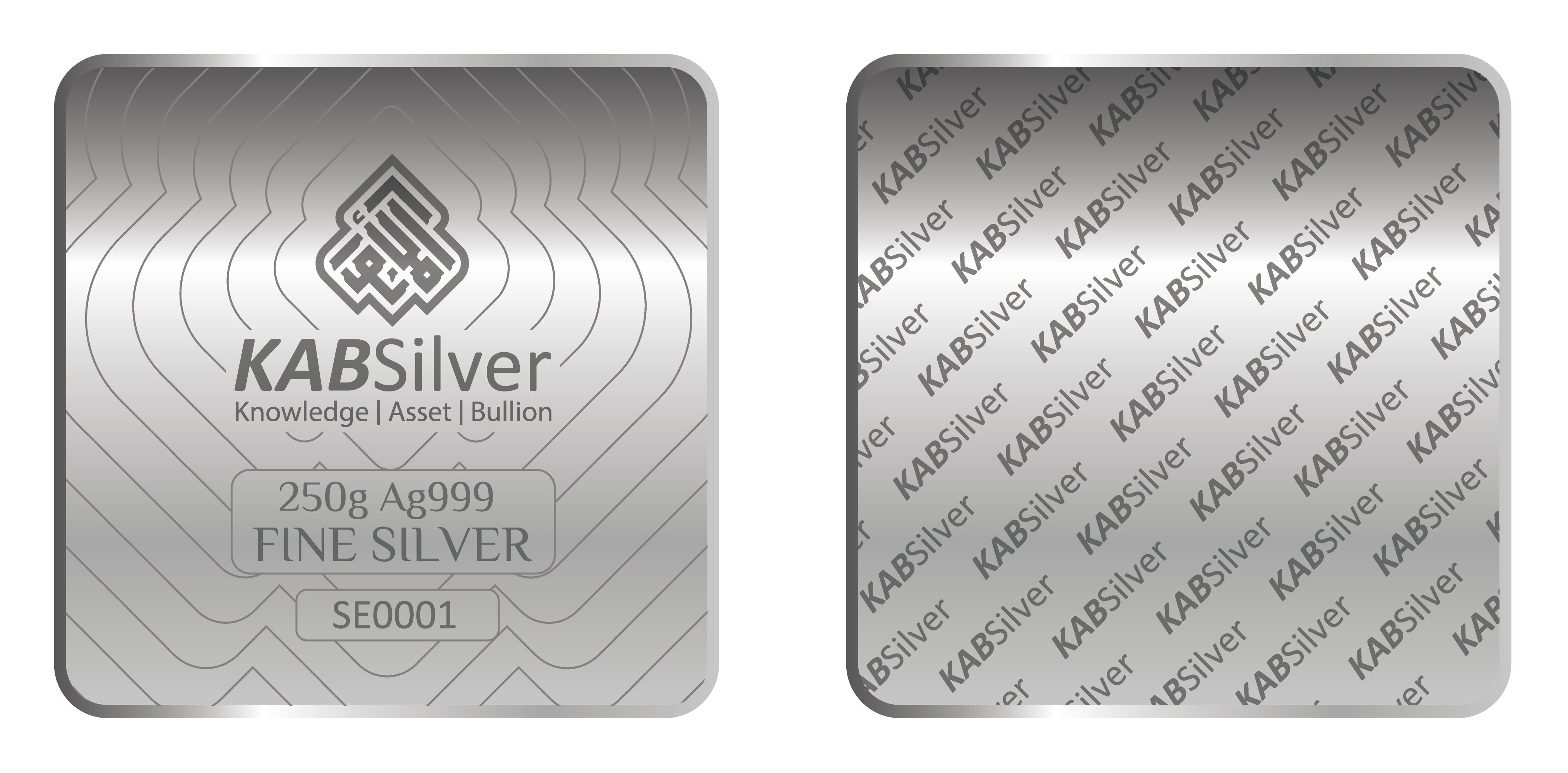 minted 250g silver bar