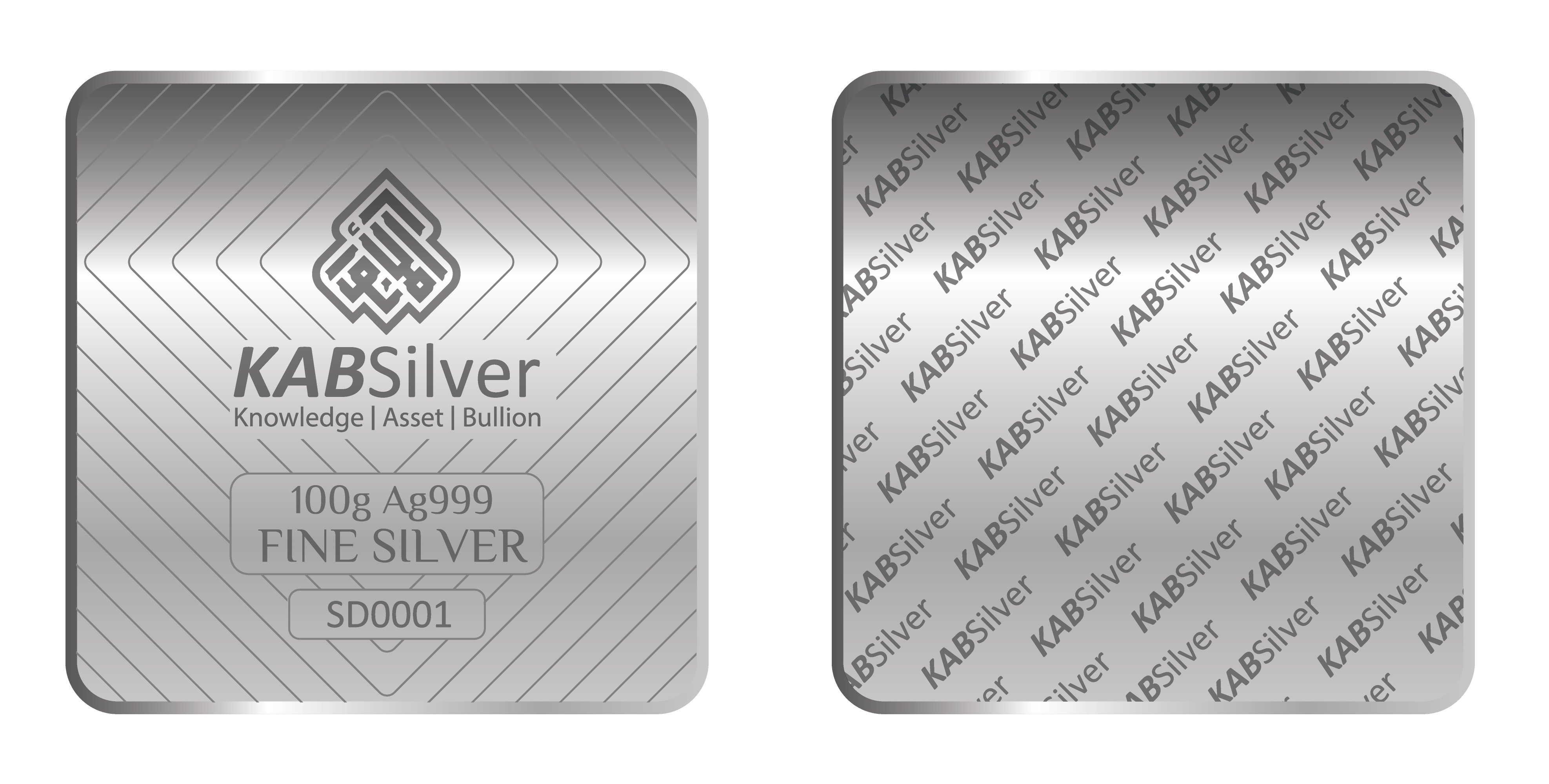 minted 100g silver bar