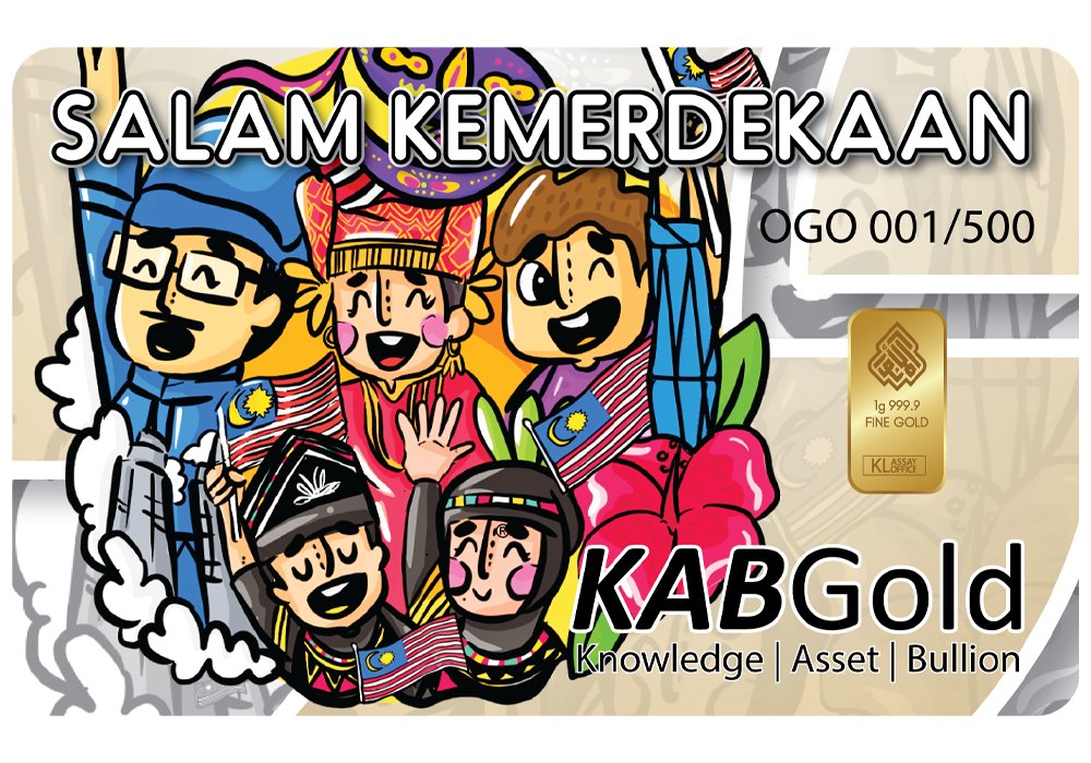 gold bar 1g ogos / salam kemerdekaan 2023