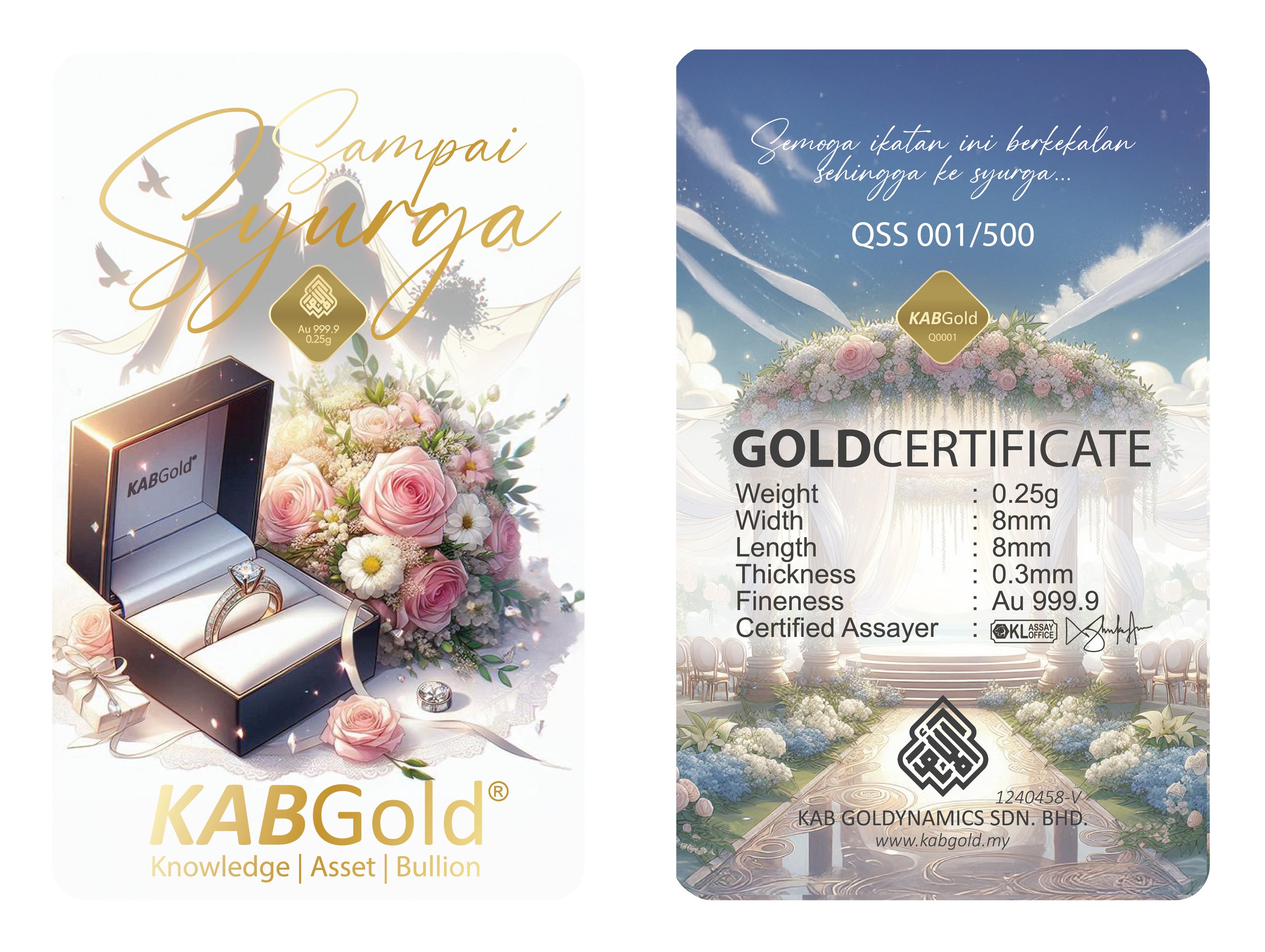 gold bar 0.25g sampai syurga