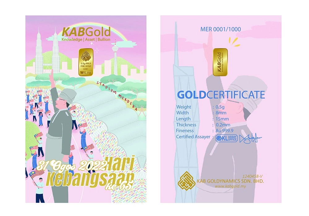 gold bar 0.5g hari kebangsaan 2022