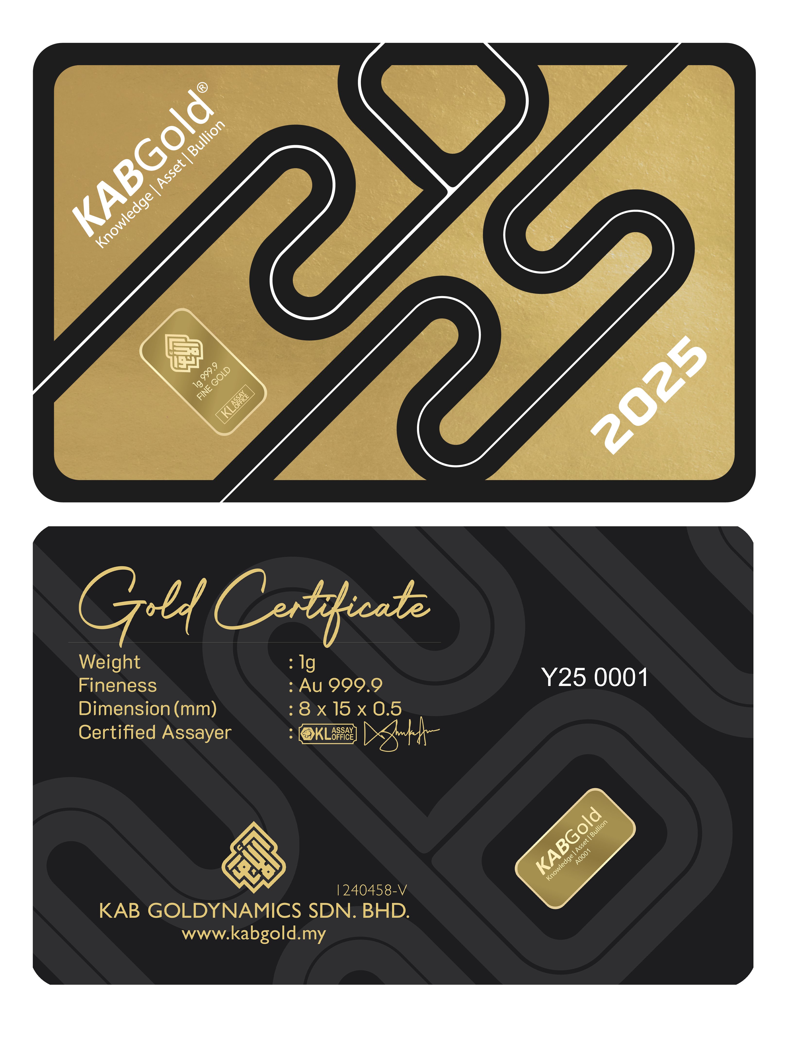 gold bar 1g 2025